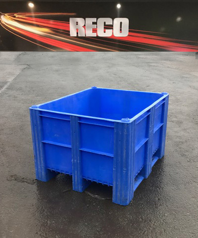 Used Dolav Style Plastic Pallet Boxes Blue