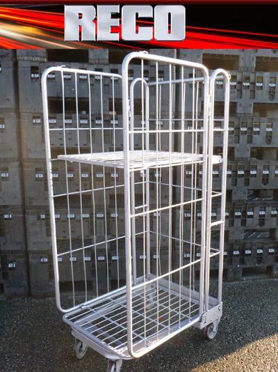 Used 3 Sided A Frame Roll Cages with Middle Shelf