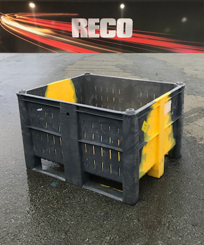 Used Vented Plastic Pallet Boxes