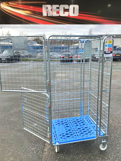 Used Stable Door 4 Sided Mesh Roll Cages Roll Containers